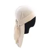 2019New Fashion Uomo Satin Durags Bandana Turbante Parrucche Uomo Silky Durag Copricapo Fascia Cappello da pirata Accessori per capelli