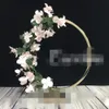 Ny stil dekorativa tall guld bröllop blomma stå centerpieces best01232