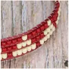 Bracelet d'amitié porte-bonheur Vsco Girl, perles de rocaille faites à la main, nouvelle mode colorée Boho tressée, réglable, pour femmes et filles, vente en gros