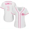 Maillot de Baseball pour femmes, Yasiel Puig Joey Votto Matt Kemp Jesse Winker Scooter Gennett Eugenio Suarez Jose Peraza Scott Schebler