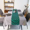 벨벳 Bronzing 테이블 러너 골드 형상 인쇄 테이블 플래그 침대 플래그 식탁보 Placemat 호텔 홈 최고급 테이블 장식 DBC BH3321