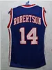 Chen37 rare Custom Men Youth women # 14 OSCAR ROBERTSON CINCINNATI BLUE Maglia da basket Taglia S-5XL o personalizzata con qualsiasi nome o numero maglia