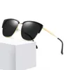 Lunettes de soleil de marque de haute qualité avec charnière en métal, lunettes pour hommes, lunettes de soleil pour dames, lentille UV400 unisexe avec étui et boîte d'origine