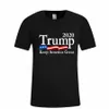 남성 도널드 트럼프 2020 티셔츠 오 - 넥 반팔 티셔츠 미국 국기 유지 티셔츠 티셔츠 LJJA2661