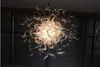 Przezroczysty kryształowy art deco lampy wiszące ręcznie dmuchane murano szklane żyrandole lekkie nowoczesne LED Home Hotel Decor Energy Saving Chandelier