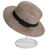 Wholesale新しいファッション夏イギリスのレトロな蝶の帽子の麦わら帽子小さな平らな屋根の太陽のビーチの帽子