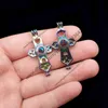 Rainbow Color Religious Cross Oyster Pearl Cage Bead Cage Hanger Medaillons voor Essential Oil Diffuser Sieraden Maken