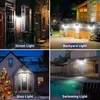 118 LED-Solarlicht im Freien Solar-Lampen-Bewegungs-Sensor solarbetriebene Scheinwerfer 3 Modi Wand Sonnenlicht For Street Garten Dekoration