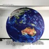 Ballon de terre gonflable de planète d'éclairage suspendu/boule de Globe terrestre impression complète sphère soufflée à l'air pour la décoration de fête