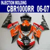 Wtrysk Moldów ABS FOR HONDA 2006 2007 CBR1000RR Aftermarket 06 07 CBR 1000 RR Red Black Repsol Wording Kit CP5