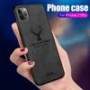 Shocksäker telefonväska till iPhone 12 mini 11 Pro Max XR XS X Case Cloth Deer Texture Soft Case till iPhone SE 2020 7 8 Plus 6s 6 Funda