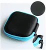 Headphone Boxes PU Leather Earbuds Pouch Mini Zipper Earphone box Protective USB Cable Organizer Spinner Storage Bags 5 Color YSJ059428349