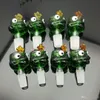 Frosch-Cartoon-Glasblasenkopf Großhandel Bongs Ölbrenner Rohre Wasserpfeifen Glaspfeife Bohrinseln Rauchen Kostenloser Versand