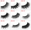 36 modeller 3d falska ögonfransar tjocka överdrivna falska ögonfransar hög imitation mink eyelash makeup verktyg gratis skepp 100