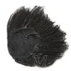 Hint Drawstring Ponytail Doğal Siyah 4B Kıvırcık Dokuma 12 ila 26 inç 120g İnsan Saçı Karışıklık Yok Sheddin İşlenmemiş Elastik Bant Kravat