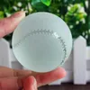 Modelo de Beisebol de cristal Artesanato Ornamento 6 cm Esfera de Vidro Decorativo Bolas de Mármores Home Office Desktop DIY Decoração Artesanato Presente