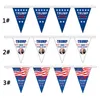 2020 Trump Triangle Flag Banner USA Prezydent Wybory Trump Supporter Pull Flag Make America Great ponownie Flag Home Party Supplies BC VT1099