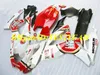 Custom Motorcycle Fairing Kit för Suzuki GSXR600 750 K6 06 07 GSXR600 GSXR750 2006 2007 ABS Top White Red Fairings Set + Gifts SB47