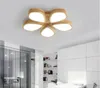 Solid Wood LED ceiling lights for the living room bedroom study room 110V 220V Surface Mounted Ceiling Lamp MYY