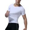 Heren Gym T-shirt Sneldrogend Sport Running Ademend Short-mouwen O-hals Outdoor Training Stretch T-shirts Fitness kleding Panty's Tees