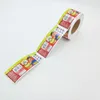 Roll packaging children watch vinyl adhesive sticker label color printing package labels paper electronic logo promotion stickers