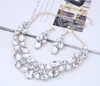 Crystal Stone Jewellery Set för Women Bijoux Femme Necklace Set Statement Halsband Pendants Guldfärgsmycken Sets7386650