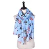 Partihandel-Kvinnor Neckerchief Scarfs Vinter Höst Kvinna Scarf 6 Färgtecknad Owl Print Scarves Partihandel Ny Hot Kvinna Hijab Gratis Frakt