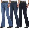 Męskie Casual Stretch Skinny Mid Walii Flare Dżinsy Spodnie Boot Cut Spodnie Męskie Streetwear Wiosna 2020 Nowa Sprzedaż