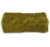 Winter Warm Dames Knit Hoofdbanden Handgemaakte Haak Twsited Knoop Hoofdband Dames Sport Haarbanden Meisjes Zachte Turban