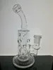 Rechte fab ei glazen bong matrix perc 14mm gewricht roken water pijp glazen bong recycler olie rigs dab rig glazen buizen gratis verzending