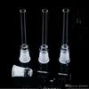 Mini Glass Smoking Pipes Hookahs Nail Downstem Adapter Transparent Tube Curved Oil Water Bongs