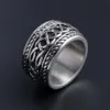 14mm Titanium Stahlring Mode Herren Hip -Hop Rings Ehering Band Herren Designer Schmuck Großhandel kostenlos Versand