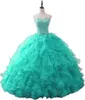 2019 nieuwe mode kristal kralen baljurk quinceanera jurken organza plus size zoete 16 jurken debutante 15 jaar formele feestjurk BQ165