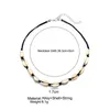 Handmake White Puka Shell Necklace Justerbar storlek VSCO Fiendship smycken för tjej Sommartillbehör VSCO Shell Choker Whole4327275