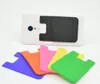 Cell Phone Wallet Silicone Adhesive Stick-on Case for Credit Card Ultra-Slim Id Holder Wallet Pouch Sleeve Pocket