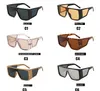 luxury sunglasses fashion sunglasses mens sunglasses Square large frame color film cool sun glasses 6 color