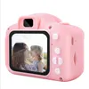 Fotocamera per bambini Hot Xmas Bambini Mini fotocamera digitale Cartoon Cam 8MP Fotocamera SLR Giocattoli per regalo di compleanno Schermo da 2 pollici Scatta foto B6966