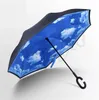 Dobrável Guarda-chuva Reversa 85styles Dupla Camada Invertida Long Long Windproof Rain Guarda-chuvas C Handles Umbrellast2I384