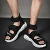 Open Toe 2019 Summer Mens High Top Shoes Gladiator Sandals Designers Platform Comfortable Beach Sandals Male Canvas Men Sandalss