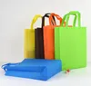 New colorful folding Bag Non-woven fabric Foldable Shopping Bags Reusable Eco-Friendly folding Bag Shopping Bags new Ladies Storage Bags SN