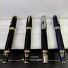 한정판 Bohemies Classic Extend-retract Nib Fountain pen Top 고품질 14K 비즈니스 오피스 잉크 펜(다이아몬드 및 일련 번호 포함)