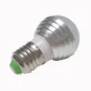 より安いLED 3W RGBグローブ電球16色RGB電球アルミニウム85-265VワイヤレスリモコンE27調光可能なRGBライト色変更LED電球