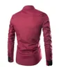 Camicie da uomo in misto cotone scozzese casual slim fit a maniche lunghe abbottonate 3 colori taglia (M-3XL) CS14TY1413