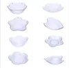 Cherry Blossom plates Phnom Penh glass plate Nordic style household dry fruit Dishes dessert salad bowl tableware