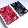 Vermelho/preto Texas Holdem Jogo de cartas de brincar de plástico Cartas de pôquer À prova d'água e polonês opaco Star Board Games