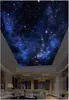 Wholesale-Interior Ceiling benutzerdefinierten Foto 3d Decke Wandbild Tapete Schöne Sternenhimmel HD Fantasy Zenit Decke Wandbild