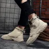 Hot Sale-fashionabla moderna högsta sneakers för att springa på hösten och vinter män Casual skor Sole Antiskid Korta läderstövlar 887