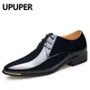 UPUPER Plus Size 38-48 Scarpe eleganti da uomo in pelle verniciata per scarpe da festa di nozze per uomo Bianco Nero Moda Oxford Scarpe da uomo