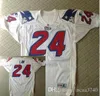 사용자 정의 남성 청소년 여성 빈티지 #24 Ty Law Retro 1995 Game Worn Retro College Football Jersey 크기 s-4XL 또는 사용자 정의 이름 또는 번호 저지