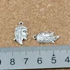 쥬얼리 제작, 귀걸이, 목걸이 및 팔찌 10.8x20mm 골동품 실버 100pcs A-490에 대한 합금 예수 매력 펜던트